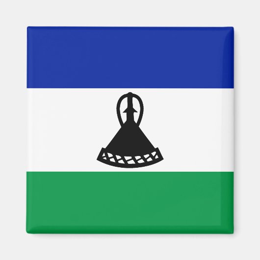 Aimant Drapeau du Lesotho (Devant)