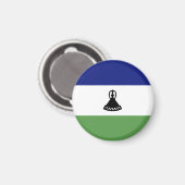 Aimant drapeau du Lesotho (Recto/Verso)