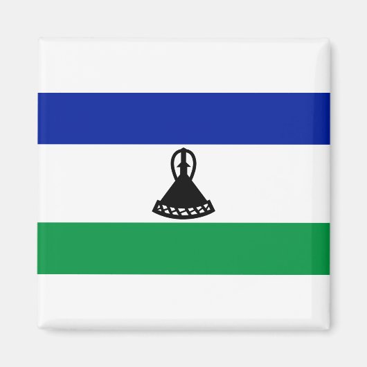 Aimant Drapeau du Lesotho (Devant)