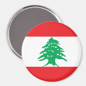 Aimant Drapeau du Liban (Recto/Verso)