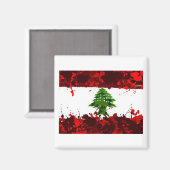 Aimant Drapeau du Liban (Recto/Verso)