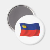 Aimant Drapeau du Liechtenstein (Recto/Verso)
