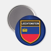 Aimant Drapeau du Liechtenstein (Recto/Verso)