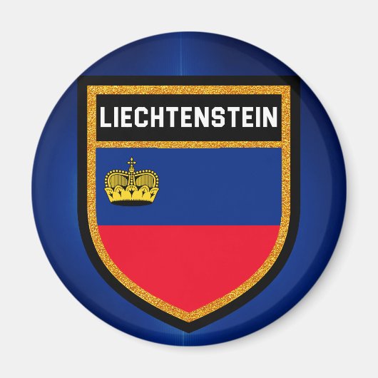 Aimant Drapeau du Liechtenstein (Devant)