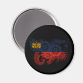 Aimant Drapeau du Liechtenstein (Recto/Verso)