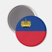 Aimant Drapeau du Liechtenstein (Recto/Verso)
