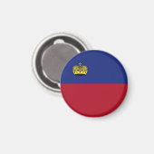 Aimant Drapeau du Liechtenstein (Recto/Verso)