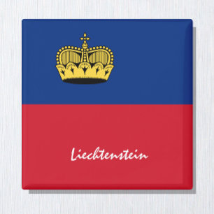 Aimant Drapeau du Liechtenstein et voyages/sports