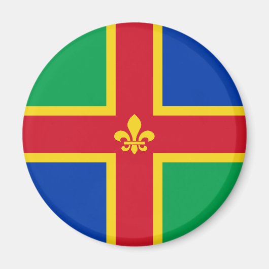 Aimant Drapeau du Lincolnshire (Devant)