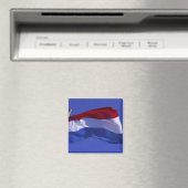 Aimant drapeau du Luxembourg RF) (In Situ (Lave-vaisselle))