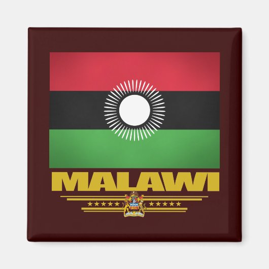 Aimant Drapeau du Malawi (Devant)