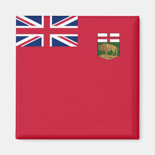 Aimant Drapeau du Manitoba (Devant)