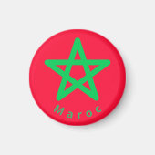 Aimant Drapeau du Maroc (Devant)
