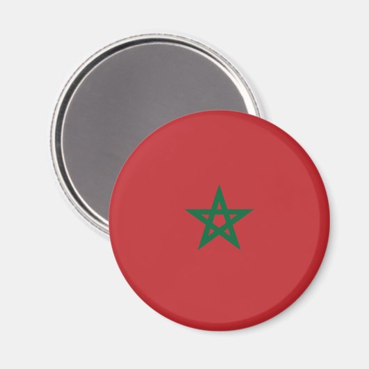 Aimant Drapeau du Maroc (Recto/Verso)