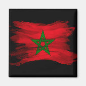 Aimant Drapeau du Maroc bracelet, drapeau national (Devant)