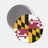 Aimant Drapeau du Maryland (Recto/Verso)