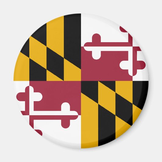 Aimant Drapeau du Maryland (Devant)