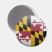 Aimant Drapeau du Maryland (Recto/Verso)