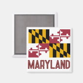Aimant Drapeau du Maryland (Recto/Verso)
