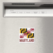 Aimant Drapeau du Maryland (In Situ (Lave-vaisselle))