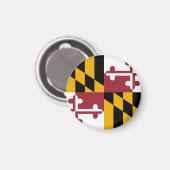 Aimant Drapeau du Maryland et Maryland, vacances/sports a (Recto/Verso)