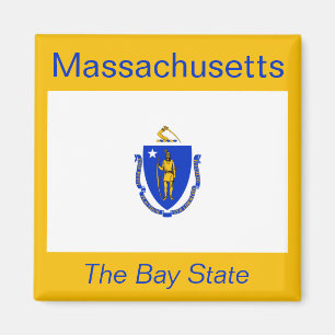 Aimant Drapeau du Massachusetts