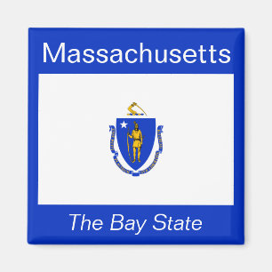 Aimant Drapeau du Massachusetts