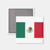 Aimant Drapeau du Mexique (Recto/Verso)