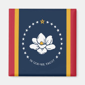 Aimant Drapeau du Mississippi (Devant)