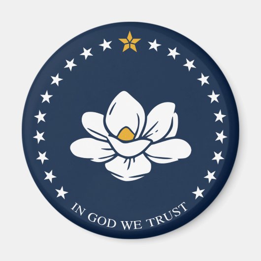 Aimant Drapeau du Mississippi (2020) (Devant)