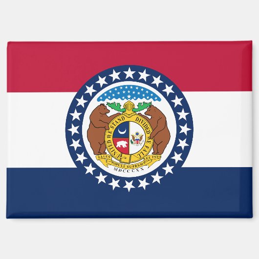 Aimant Drapeau du Missouri (Recto)
