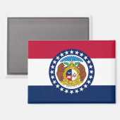 Aimant Drapeau du Missouri (Recto/Verso)