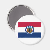Aimant Drapeau du Missouri (Recto/Verso)