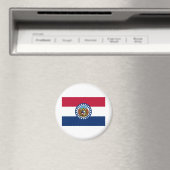 Aimant Drapeau du Missouri (In Situ (Lave-vaisselle))
