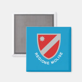 Aimant Drapeau du Molise (Italie) (Recto/Verso)