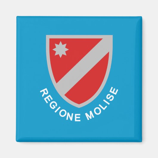 Aimant Drapeau du Molise (Italie) (Devant)