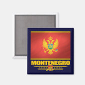 Aimant Drapeau du Monténégro (Recto/Verso)
