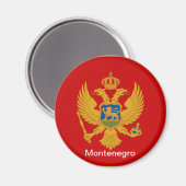 Aimant Drapeau du Monténégro (Recto/Verso)