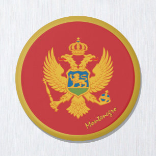 Aimant Drapeau du Monténégro Magnet, Patriotique, Monténé