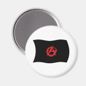 Aimant Drapeau du Mouvement Anarchiste (Recto/Verso)