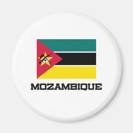 Aimant Drapeau du Mozambique (Devant)