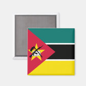 Aimant Drapeau du Mozambique (Recto/Verso)