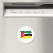 Aimant Drapeau du Mozambique (In Situ (Lave-vaisselle))
