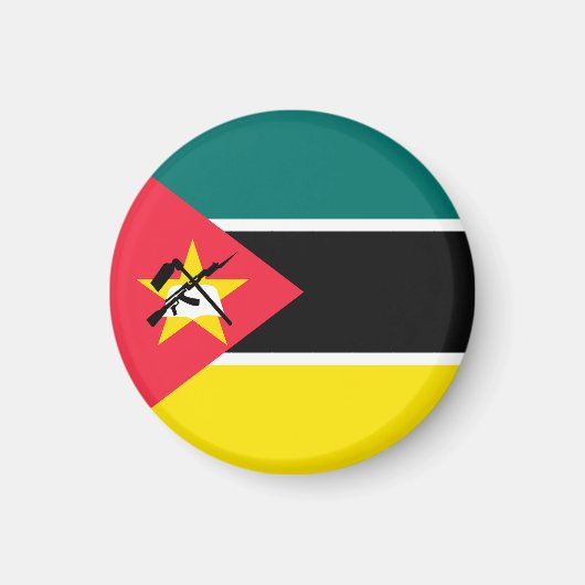 Aimant Drapeau du Mozambique (Devant)