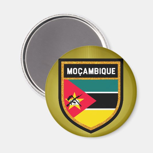 Aimant Drapeau du Mozambique (Recto/Verso)