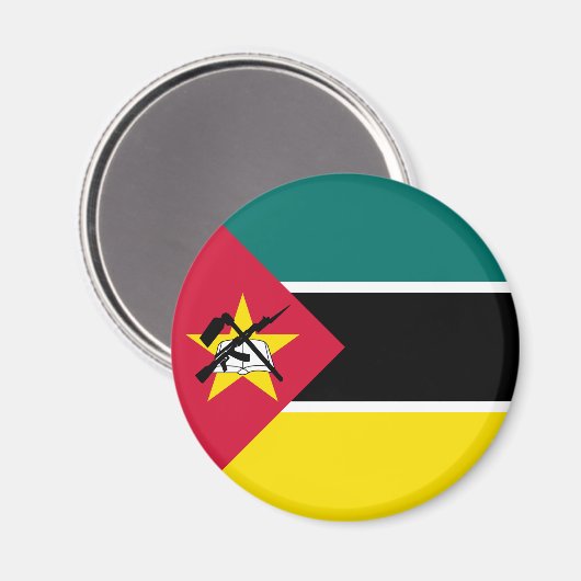 Aimant Drapeau du Mozambique (Recto/Verso)