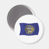 Aimant Drapeau du Nebraska (Recto/Verso)