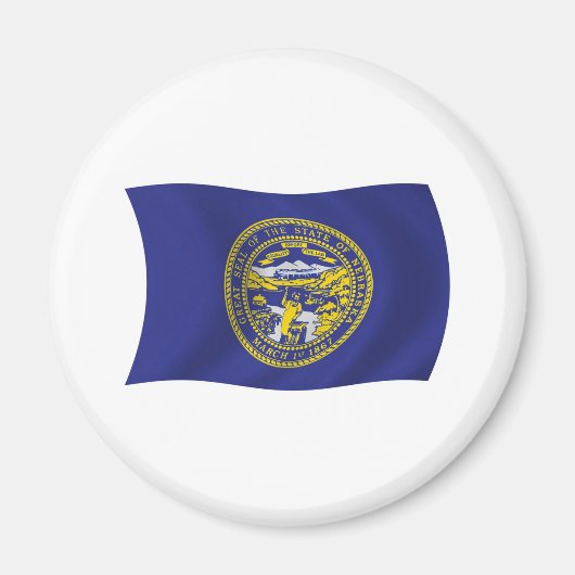 Aimant Drapeau du Nebraska (Devant)