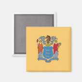 Aimant Drapeau du New Jersey (Recto/Verso)