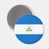 Aimant Drapeau du Nicaragua (Recto/Verso)